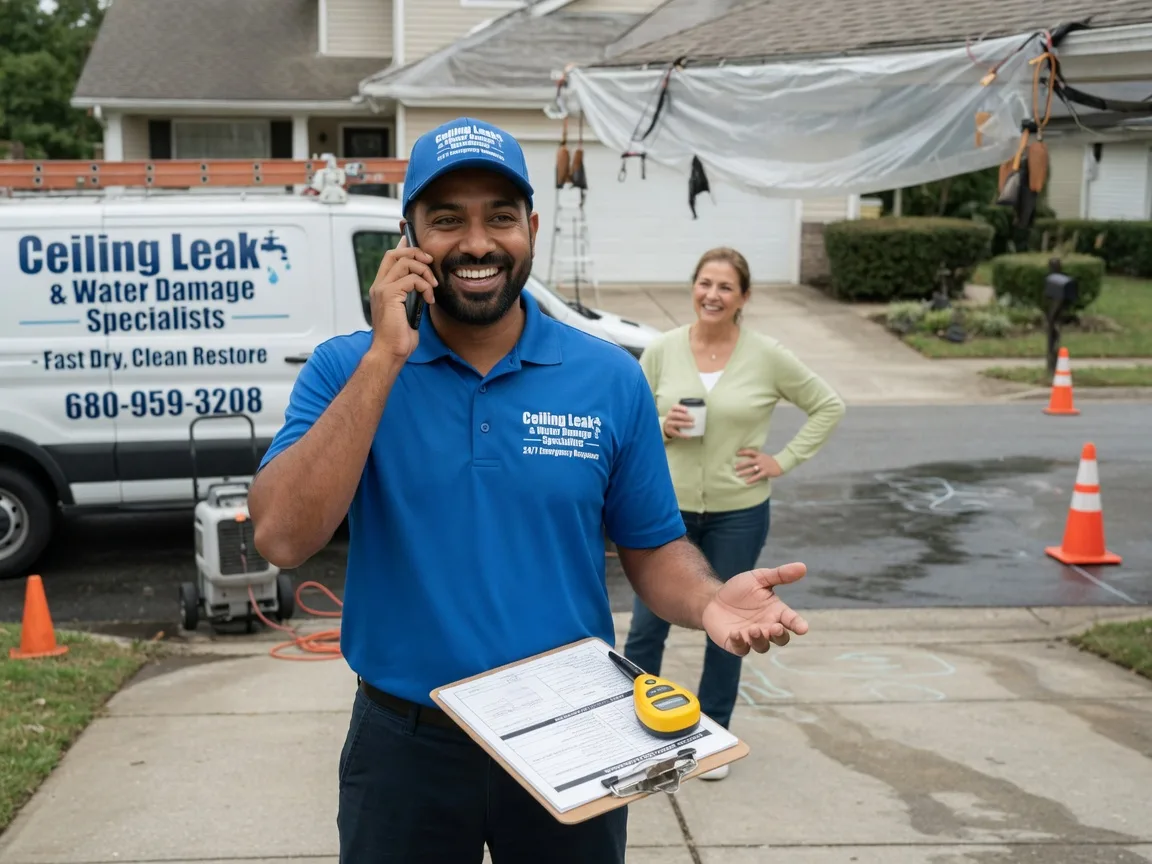 Ceiling Leak Cleanup Aguilar, CO FAQs